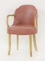 Lot 242 - An Art Deco maple desk chair