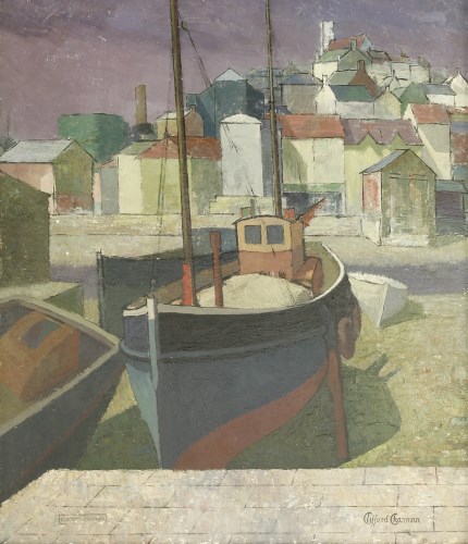 Lot 447 - Clifford Charman (1910-1992) 
'SHAPES IN A HARBOUR'
Signed l.r.
