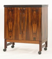 Lot 488 - A Norwegian rosewood drinks cabinet