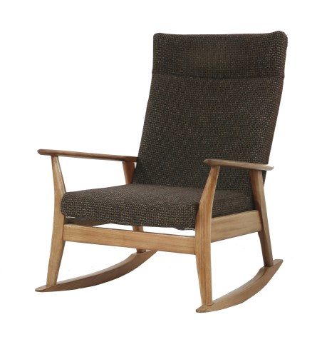 Lot 559 - A teak rocking chair