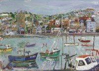 Lot 430 - Linda Weir (b.1951)
ST. IVES HARBOUR
Inscribed with monogram and dated 06