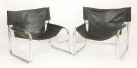 Lot 605 - A pair of T1 Sling lounge armchairs