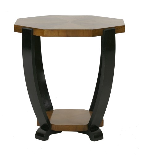 Lot 145 - A walnut lamp table
