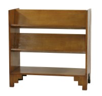 Lot 152 - An oak double-sided bookshelf