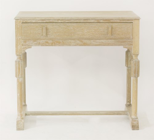 Lot 170 - A limed oak side table