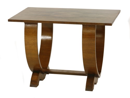 Lot 131 - An Art Deco walnut coffee table