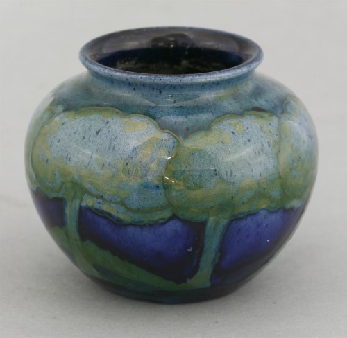 Lot 185 - A William Moorcroft 'Moonlit Blue' jar