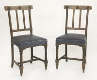 Lot 88 - A pair of oak side chairs