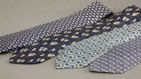 Lot 87 - Four Hermès silk ties