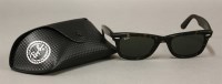 Lot 52 - A pair of Ray-Ban Wayfarer tortoiseshell effect framed sunglasses