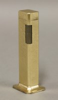 Lot 44 - A Dunhill gold-plated tallboy table lighter