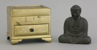 Lot 653 - A bronze Buddha