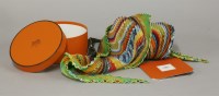 Lot 59 - A multicoloured Hermès Plissé scarf