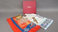 Lot 60 - A Cartier silk scarf