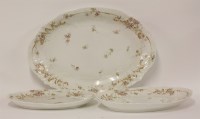 Lot 1108 - An extensive late 19th century Limoges part dinner service