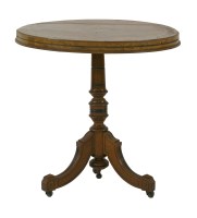 Lot 1524 - A Victorian circular snap top occasional table