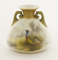 Lot 1080 - A Royal Worcester two handled vase