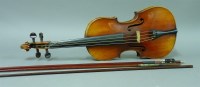 Lot 1205 - A German violin