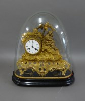 Lot 1307 - A late 19th century French gilt spelter mantel clock