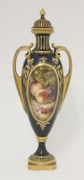 Lot 1087 - A Royal Worcester urn and cover