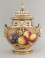Lot 1094 - A Royal Worcester large urn and cover
