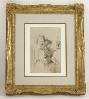 Lot 1365 - After Guercino
TWO GIRLS WITH A BIRDCAGE
Pen and brown ink
28 x 18.5cm