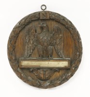 Lot 1198 - A Napoleonic carved assignette plaque