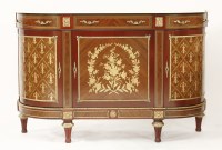 Lot 1530 - A modern inlaid credenza