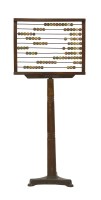 Lot 1203 - A mahogany framed abacus