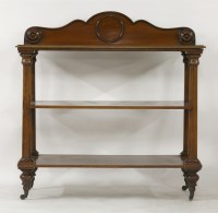 Lot 1545 - A Victorian mahogany three tier dumb waiter