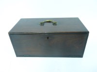 Lot 1030 - A 19th century mahogany coin chest