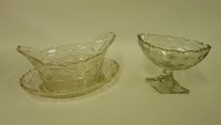 Lot 1132 - A Victorian cut glass basket on stand