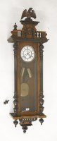 Lot 1308 - A mid 19th century walnut 'Vienna regulator' wall clock