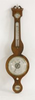 Lot 1310 - A mahogany wheel barometer