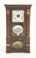 Lot 1311 - A mahogany American wall clock