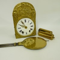 Lot 1320 - A French 'comptoise' wall clock