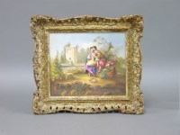 Lot 1116 - A hand painted plaque