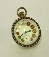 Lot 1326 - A large globe desk clock