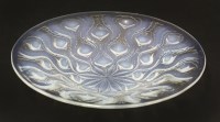 Lot 120 - A Lalique 'Bulbes' opalescent glass dish