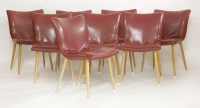 Lot 686 - A set of eight vinyl dining chairs