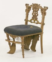 Lot 1553 - An early 19th century Regency chinoiserie low chair