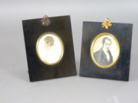 Lot 1219 - Two early 19th century portrait silhouettes of young gentlemen