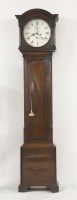 Lot 371 - A mahogany longcase clock