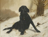 Lot 354 - John Trickett (b.1953)
A LABRADOR IN THE SNOW