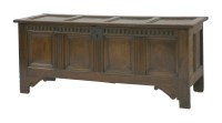 Lot 426 - An oak coffer