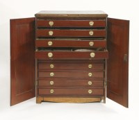 Lot 228 - A collector's cabinet with a shell collection