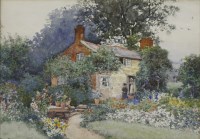 Lot 264 - Frederick Shaw (early 20th century)
FIGURES OUTSIDE A COTTAGE
Signed l.l.