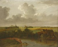 Lot 336 - Alfred Stannard (1806-1889)
‘LOOKING TOWARDS NORWICH FROM BLOFIELD’
Signed and dated 1875 l.r.