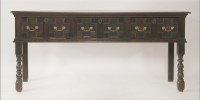 Lot 431 - An oak dresser base