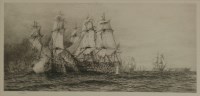 Lot 232 - William Lionel Wyllie RA RWS (1851-1931)
BATTLE OF TRAFALGAR
A set of three etchings